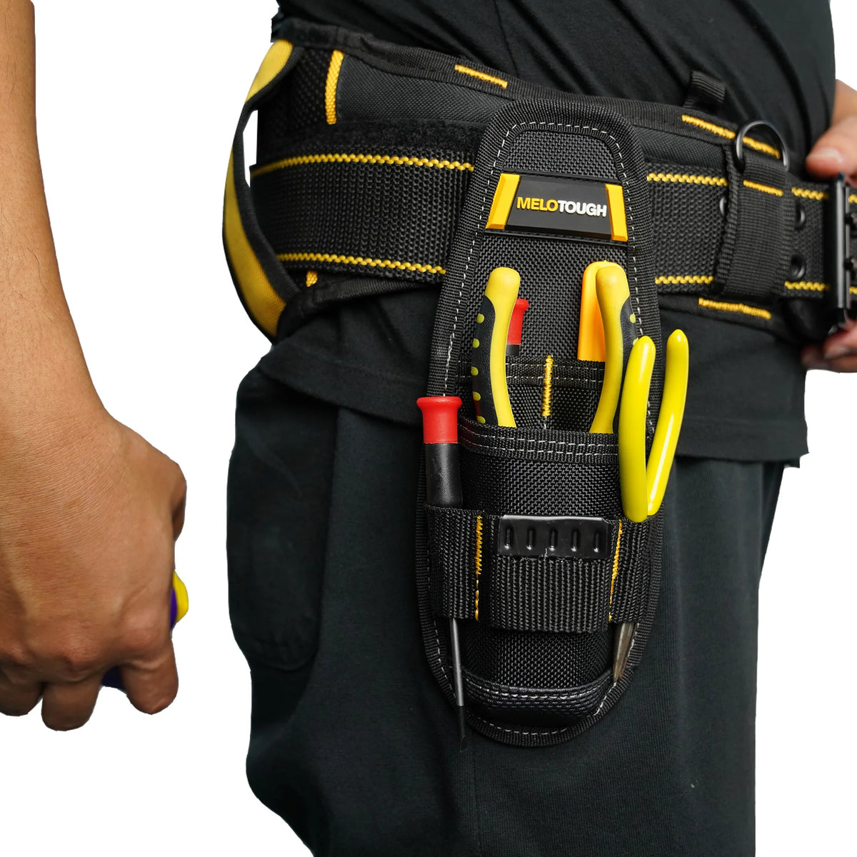 Compact Heavy-Duty Tool Pouch with Belt Clip