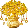Golden Citrine Crystal Money Tree – Feng Shui Wealth Charm