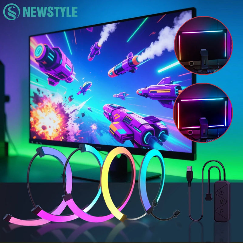 Monitor RGB Sync Light Bar with Music & App Control