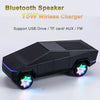 Cybertruck-Inspired Bluetooth Speaker with Wireless Charging