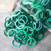 50-Pack Solid Color Elastic Hair Ties for Women & Girls