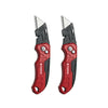 Folding Utility Knife with Built-In Blade Storage and Gut Hook