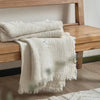 Four-Layer Cotton Gauze Throw Blanket with Tassel Trim