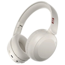 A pair of white Acer OHR205 wireless Bluetooth headphones shown from above.