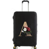 Elastic Luggage Cover with Gold Letter Design
