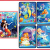 A set of four colorful magic water drawing books featuring magical aquatic creatures and scenes for children.