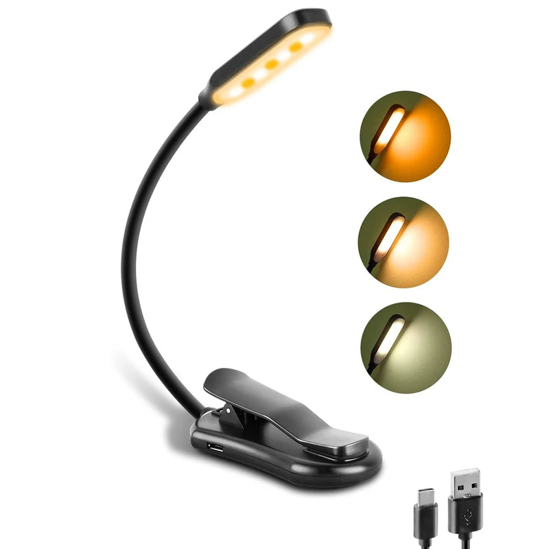 Rechargeable LED Book Light with Adjustable Brightness