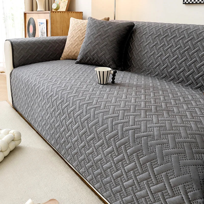 Geometric Pet-Friendly Sofa Cover