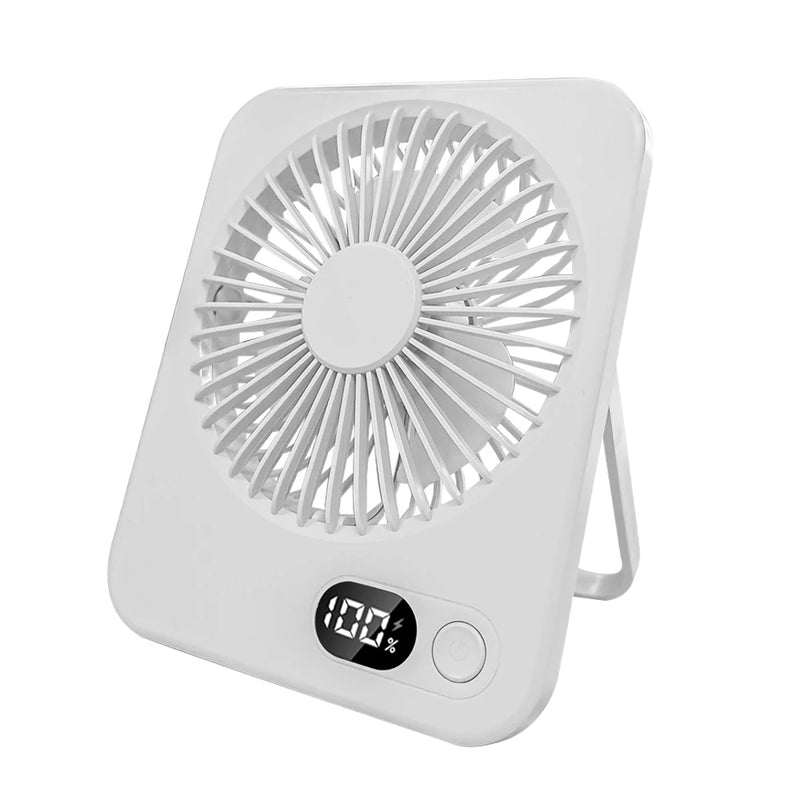 Portable Rechargeable Desk Fan with 5 Speed Settings