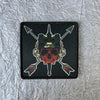 Skull Tactical Patch with Hook-and-Loop Backing