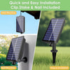 Solar string lights with remote control shatterproof and weatherproof featuring hook, stake, and nail mounting options