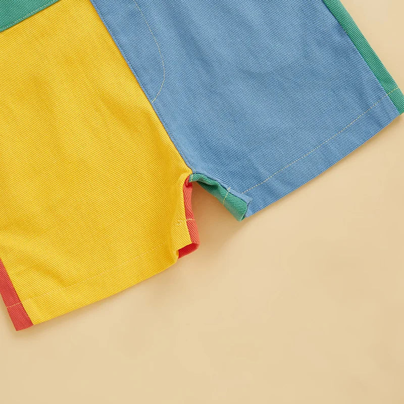 Baby Summer Sleeveless Overall Romper with Pockets