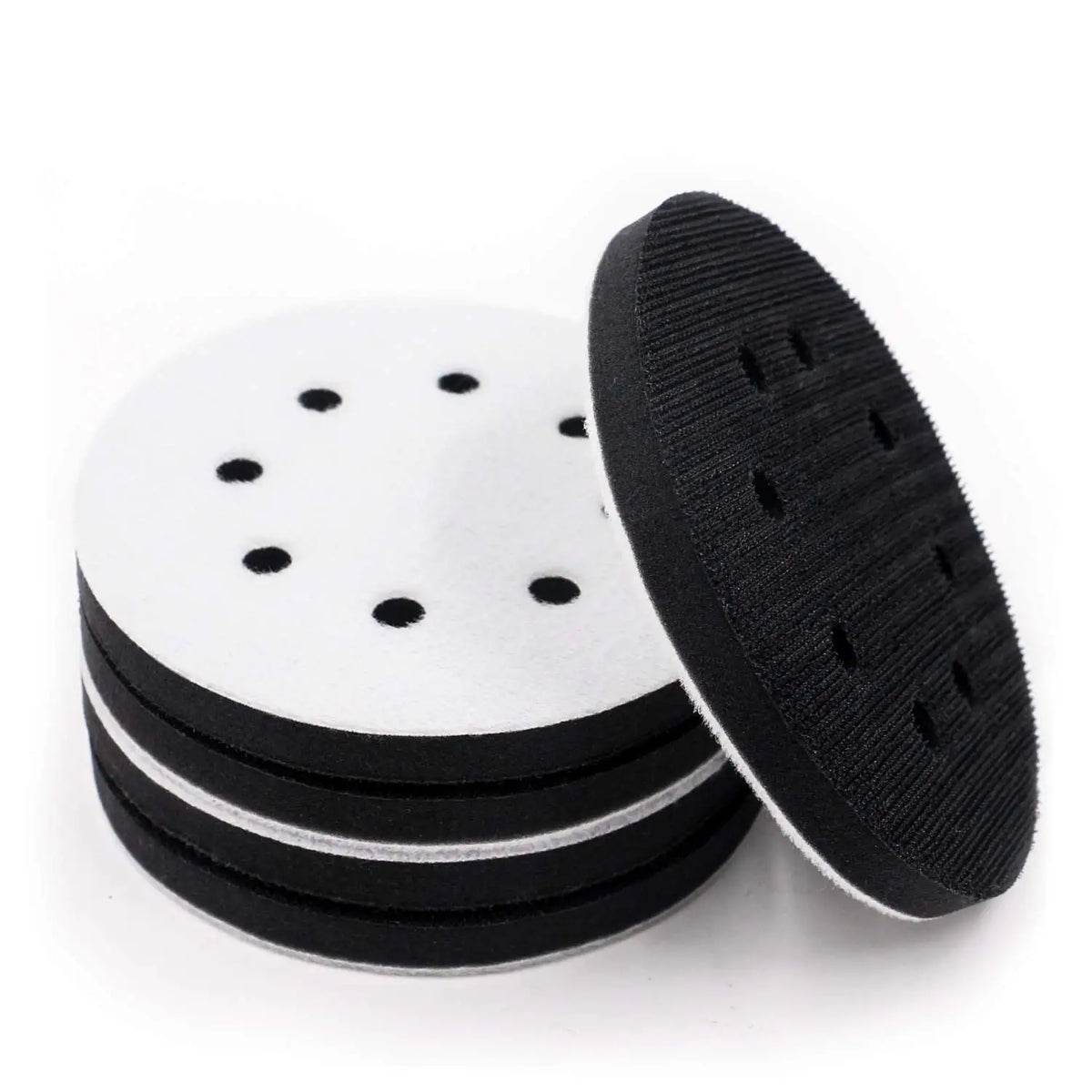 5-Inch Soft Density Interface Pad with Hook and Loop Backing for Sanders