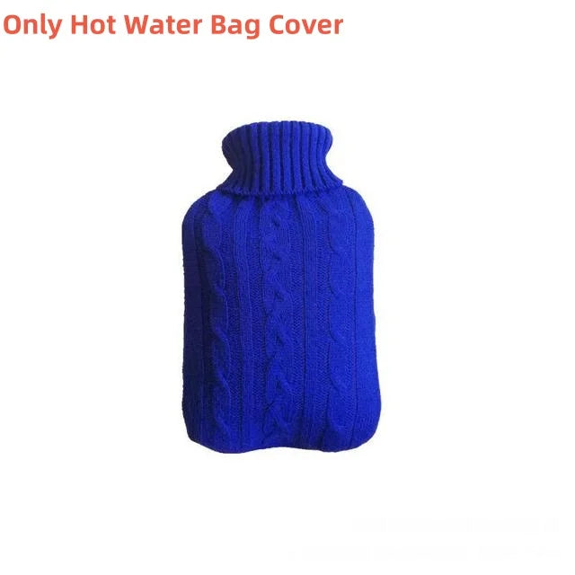 Plush Hot Water Bottle Cover with Soft Fleece Lining