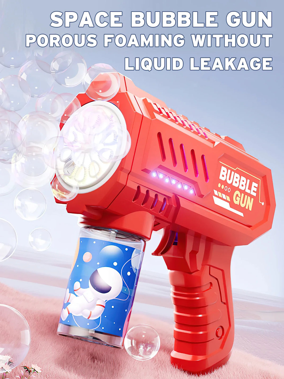 Automatic Bubble Blower Gun with Rocket Launcher