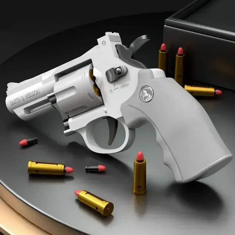 Revolver Blaster Toy Gun with Soft Darts