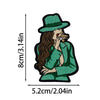 Embroidered Iron-On Patch – Stylish Black Queen Design