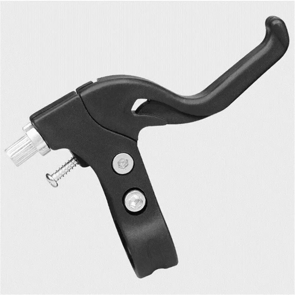 Black universal bike V-brake levers with an ergonomic grip and adjustment screw.