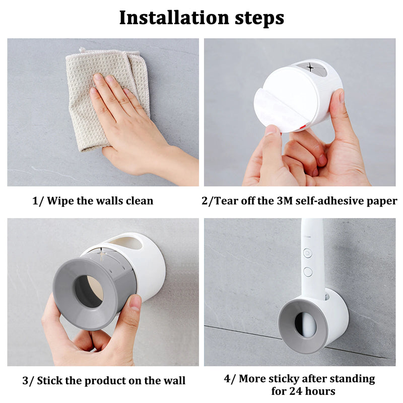 Wall-Mounted Electric Toothbrush Holder