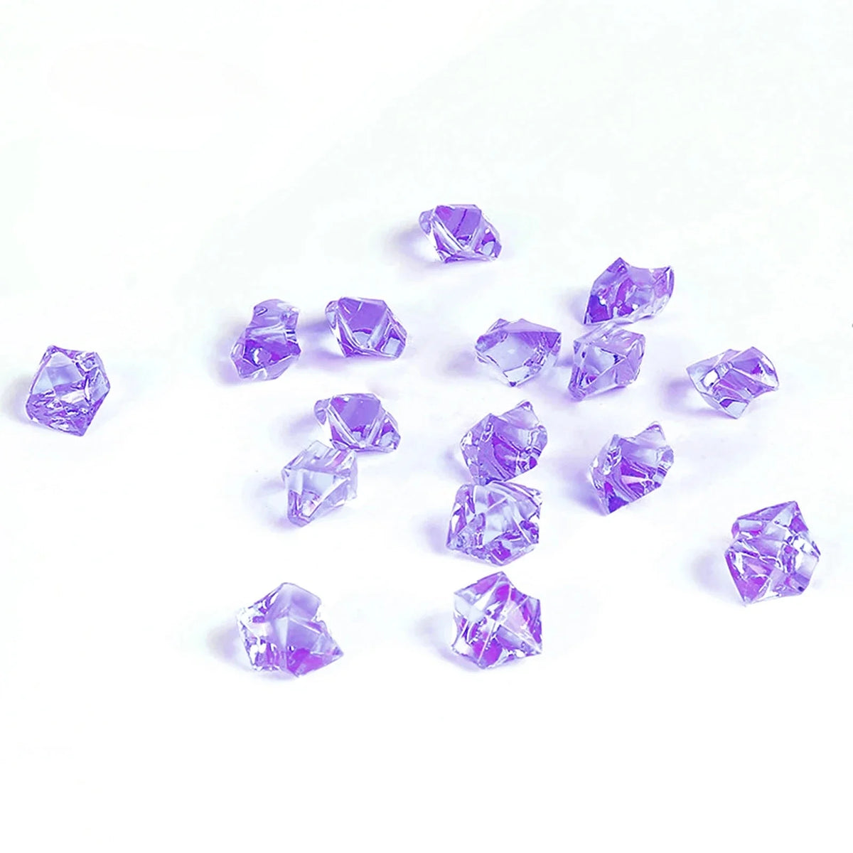 Crystal Clear Acrylic Crushed Ice Stones for Vases & Decor (100-Pack)