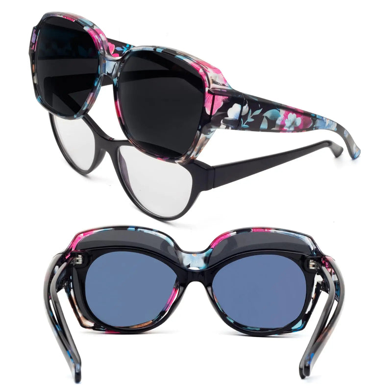 Square Fit-Over Sunglasses for Glasses Wearers