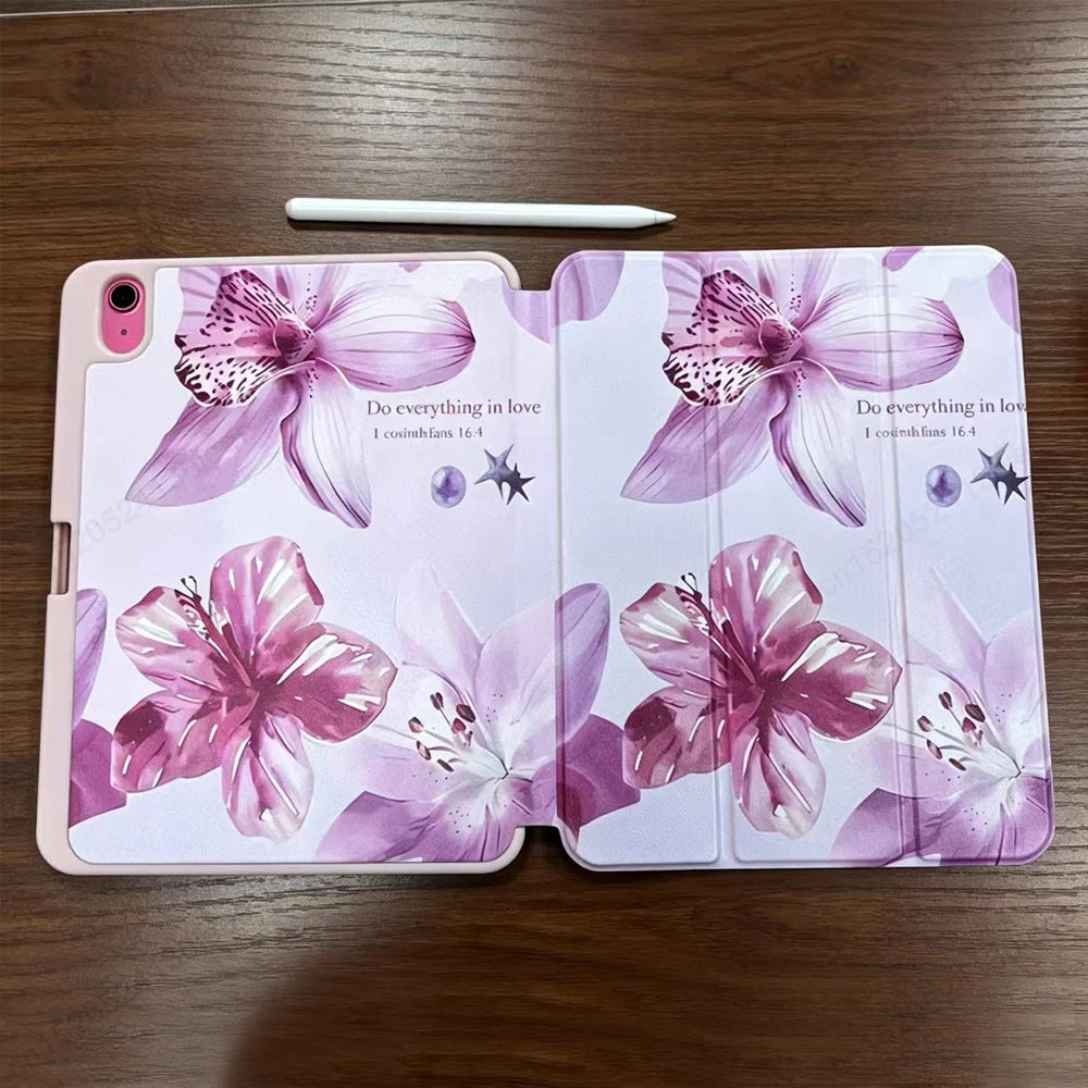 Premium Multi-Angle Stand Case for iPad with Pencil Holder