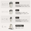 Compression Packing Cubes Set with Expandable Travel Organizers