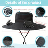 Solar-Powered Cooling Hat with Dual Fans