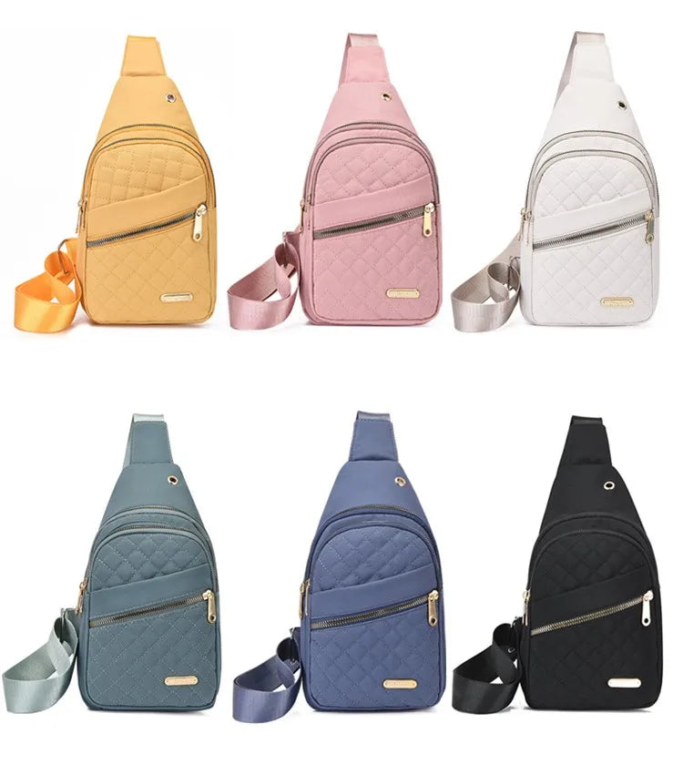 Women's Waterproof Sling Crossbody Bag with Adjustable Strap