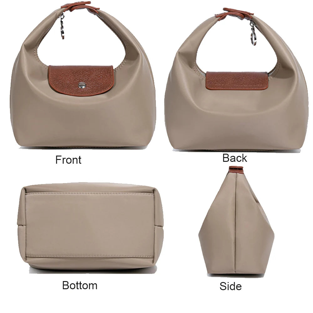 Waterproof Nylon Crossbody Bag with Two Detachable Straps