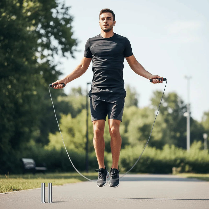 Adjustable Speed Jump Rope with Comfort Foam Handles