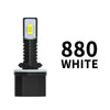 A white LED fog and DRL bulb with a CE RoHS certification mark is shown.