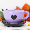 Heart-Shaped Teacup & Saucer Silicone Mold with Handle