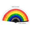 Foldable Rainbow Hand Fan with Gradient Design