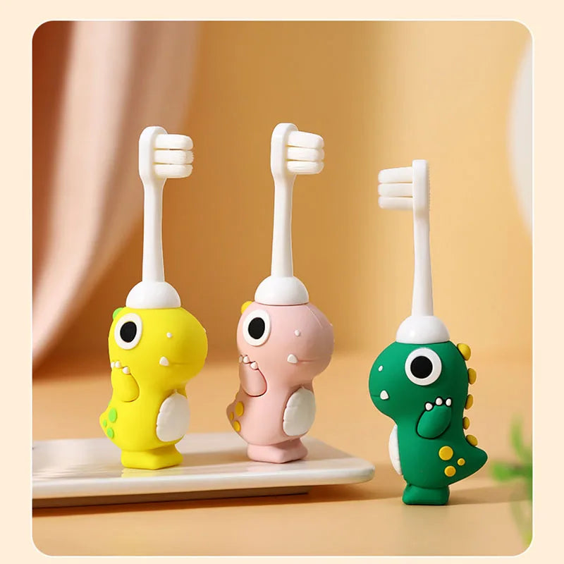 Dinosaur Kids Toothbrush – Soft Bristles & Non-Slip Handle (Single Unit)