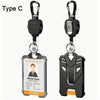 Heavy-Duty Retractable Badge Holder with Card Cover
