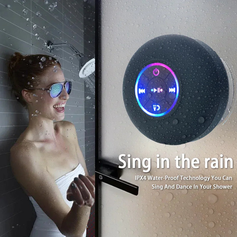 Enceinte Bluetooth Compacte avec Ventouse & Étanchéité IPX4