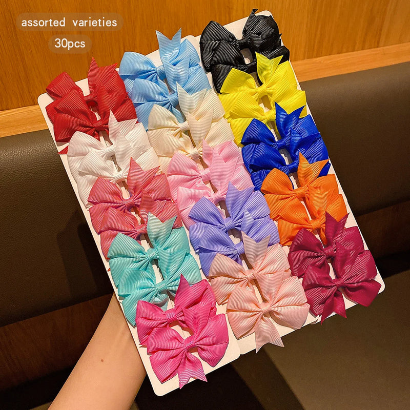 Barrettes à Nœuds Colorés