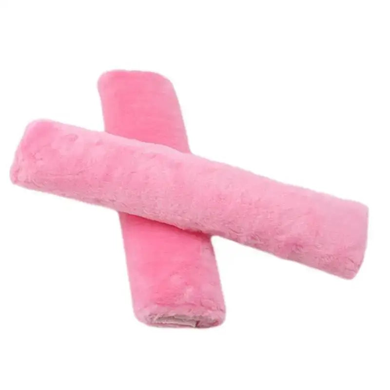 Plush Car Seatbelt Shoulder Pads – 2 Pack, Soft Comfort Accessories