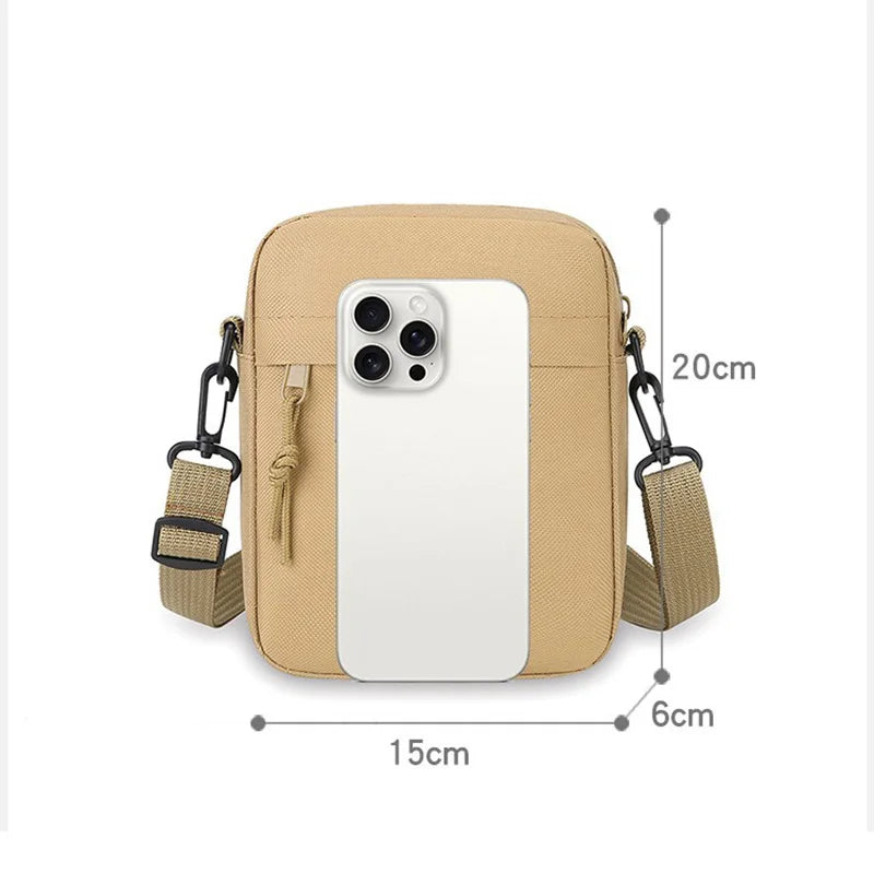 Minimalist Solid Color Crossbody Sling Bag for Men and Women