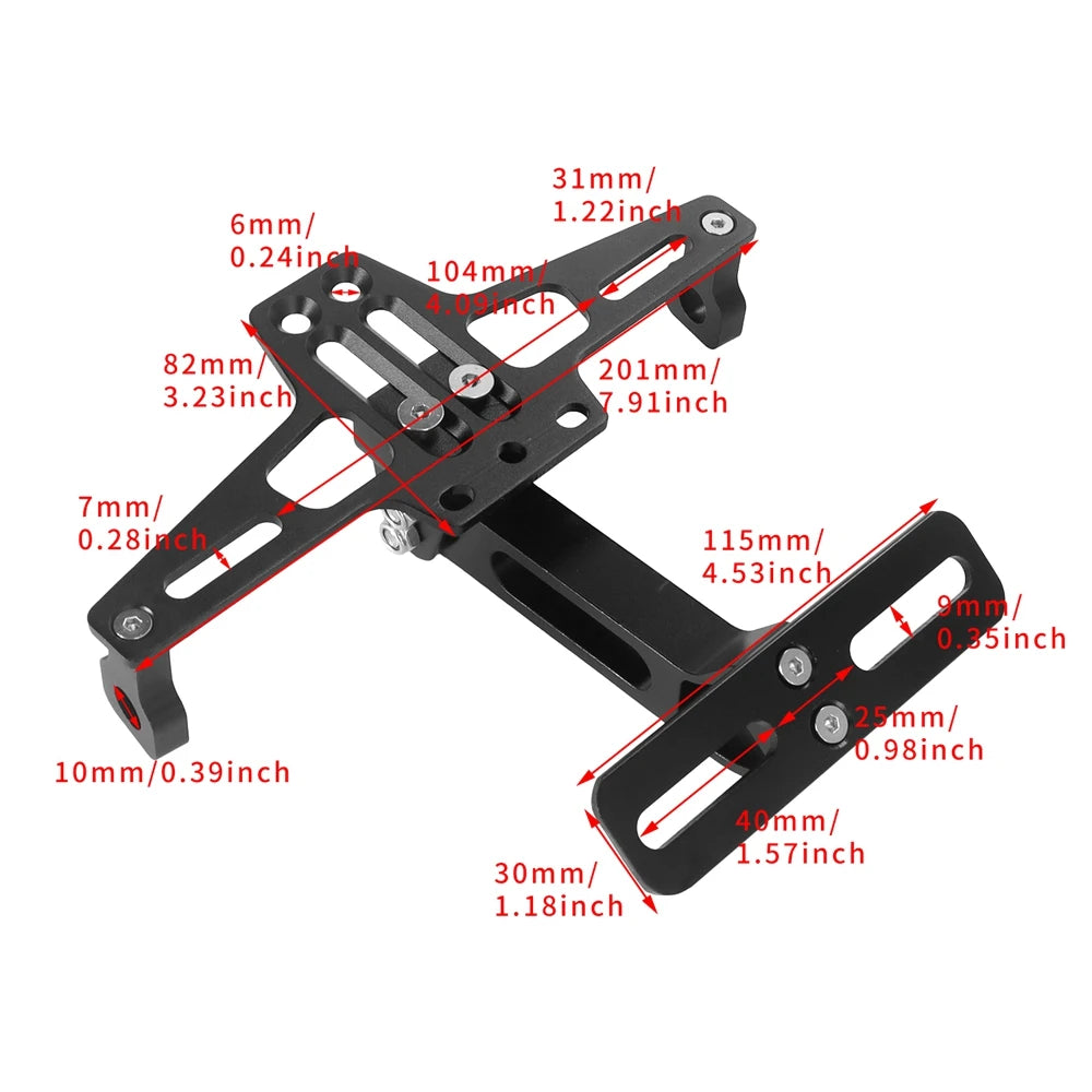 Aluminum Alloy Motorcycle License Plate Mount Bracket