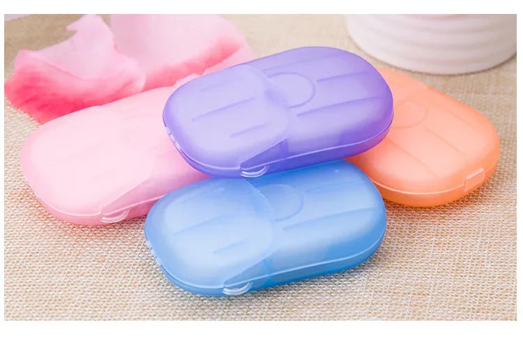 Portable Soap Paper Sheets with Mini Case