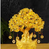 Golden Citrine Crystal Money Tree – Feng Shui Wealth Charm