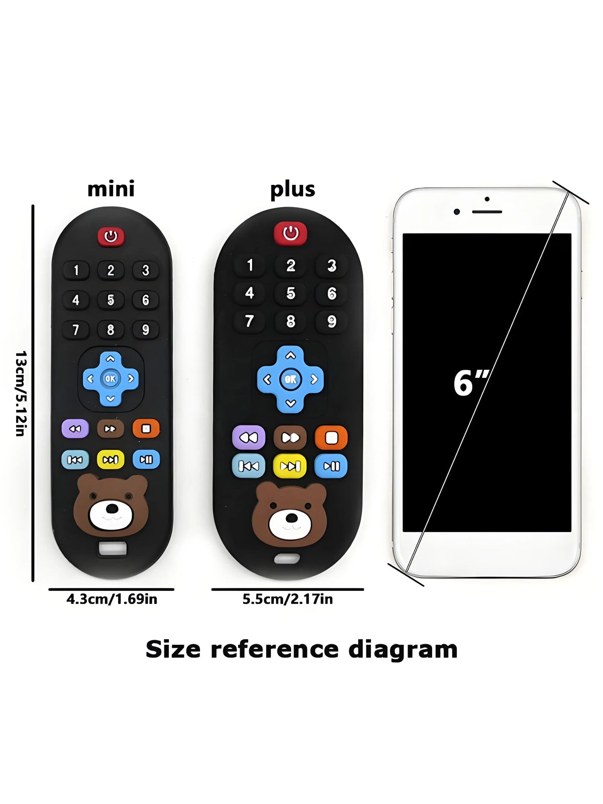 Silicone Teething Remote Control Toy for Babies