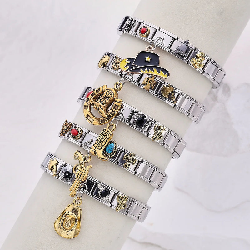 Pulsera de Charm Estilo Vaquero del Oeste