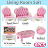 Kawaii Pink Dollhouse Kitchen Furniture Play Set