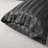 Luxurious Satin Stripe Pillowcase with Envelope Closure