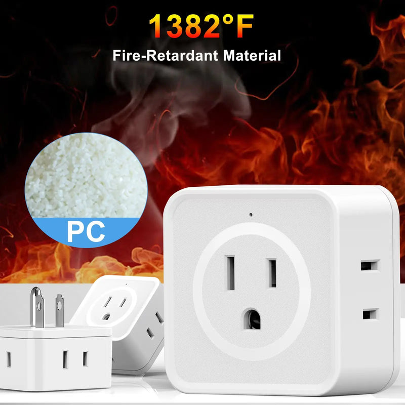 5-Outlet Wall Power Strip with USB Ports