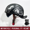 Retro Half Helmet for Men and Women – Lightweight Commuter Cruiser Motorcycle Helmet