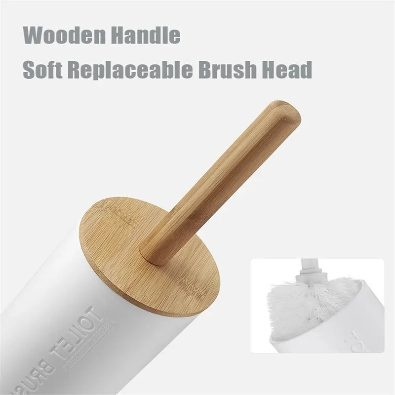 Bamboo Bathroom Organizer Set with Soap Dispenser